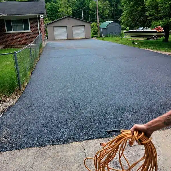 Tar and Chip Driveway in Pulaski